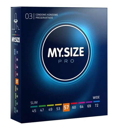 MY.SIZE PRO 57 mm - precyzyjne prezerwatywy Vytex, 3 sztuki MY.SIZE PRO 57 mm - precyzyjne prezerwatywy Vytex, 3 sztuki