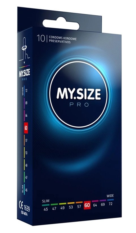 MY.SIZE PRO 60 mm 10 szt. - prezerwatywy z ultracienkiego lateksu Vytex MY.SIZE PRO 60 mm 10 szt. - prezerwatywy z ultracienkiego lateksu Vytex
