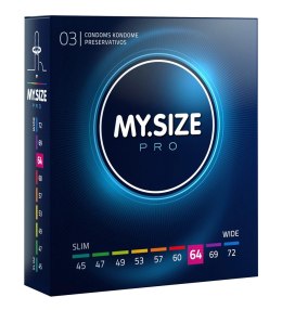 MY.SIZE PRO 64 mm - Prezerwatywy Vytex hypoalergiczne 3 szt.