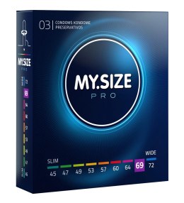 MY.SIZE PRO 69 mm - Prezerwatywy Vytex, ultracienkie, 3 szt.