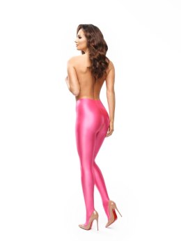 P800 Błyszczące Rajstopy Pink L z Wycięciem, certyfikat OEKO-TEX