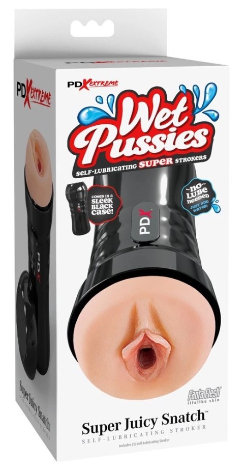 PDX Extreme Wet Pussies Super Juicy Czarna maszyna intymna Fanta Flesh PDX Extreme Wet Pussies Super Juicy Czarna maszyna intymna Fanta Flesh