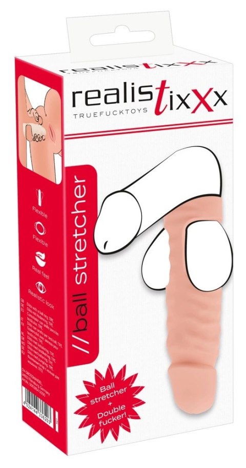 Realistixxx Model Ball Stretcher z Nakładką Intymną 14,8 cm TPE Realistixxx Model Ball Stretcher z Nakładką Intymną 14,8 cm TPE