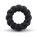 Rocks-Off Twist Pierścień silikonowy czarny, anatomiczny, 59 mm