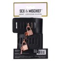 Sportsheets Sex & Mischief Brat kajdanki czarne skora wegańska regulowane