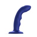 Strap-On-Me Wave Blue - Model z Funkcją Pulsacji, 15,3 cm, silikonowy