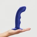 Strap-On-Me Wave Blue - Model z Funkcją Pulsacji, 15,3 cm, silikonowy