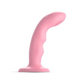 Strap-On-Me Wave Pink - silikonowy model z funkcją pulsacji, do uprzęży