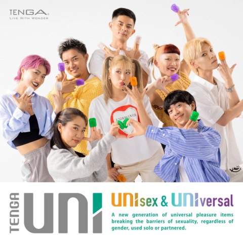 TENGA UNI Zestaw 4 elastycznych nakładek unisex - wielofunkcyjne, kolorowe TENGA UNI Zestaw 4 elastycznych nakładek unisex - wielofunkcyjne, kolorowe