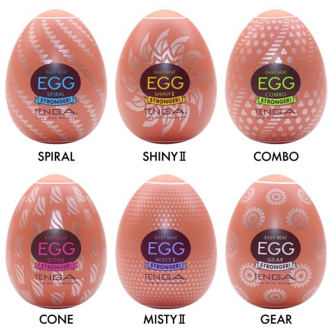 Tenga Egg HB Package II - Zestaw 6 elastycznych modeli jednorazowych Tenga Egg HB Package II - Zestaw 6 elastycznych modeli jednorazowych
