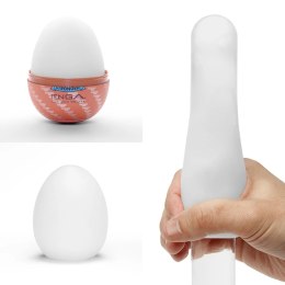 Tenga Egg Spiral II - kompaktowa maszyna intymna, brązowa, 70 mm