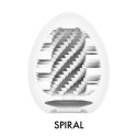 Tenga Egg Spiral II - kompaktowa maszyna intymna, brązowa, 70 mm