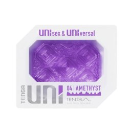 Tenga UNI Amethyst - uniwersalna nakładka intymna fioletowa, elastyczna