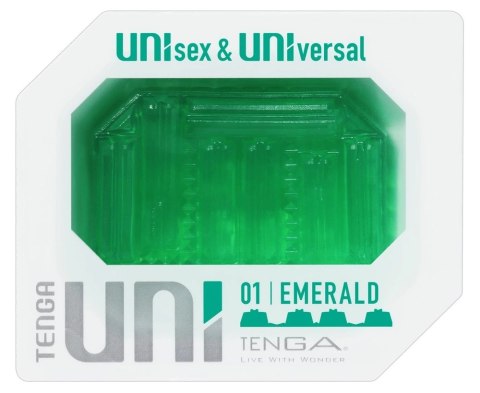 Tenga UNI Emerald - Uniwersalny elastyczny rękaw intymny 6 cm TPE Tenga UNI Emerald - Uniwersalny elastyczny rękaw intymny 6 cm TPE