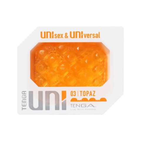 Tenga Uni Topaz Pomarańczowy - Uniwersalny Rękaw Anatomiczny, elastyczny Tenga Uni Topaz Pomarańczowy - Uniwersalny Rękaw Anatomiczny, elastyczny