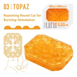 Tenga Uni Topaz Pomarańczowy - Uniwersalny Rękaw Anatomiczny, elastyczny