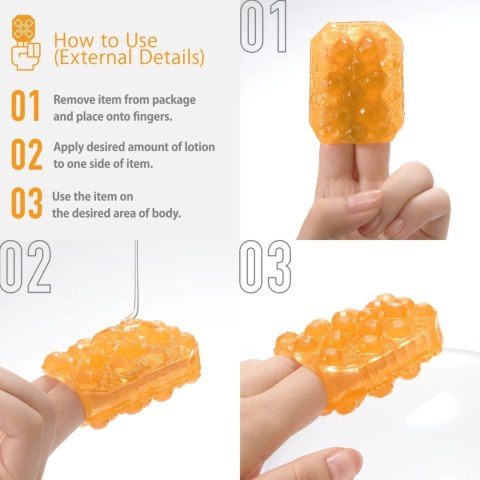 Tenga Uni Topaz Pomarańczowy - Uniwersalny Rękaw Anatomiczny, elastyczny Tenga Uni Topaz Pomarańczowy - Uniwersalny Rękaw Anatomiczny, elastyczny