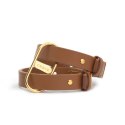 Crave ICON Cuffs mankiety z paskiem skorzanym i powłoką 18k złota