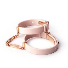 Crave ID Cuffs mankiety silikonowe rożowe z elementami rożowego złota
