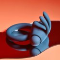 Playboy Pleasure Bunny Buzzer - silikonowy pierścień z wibracją USB