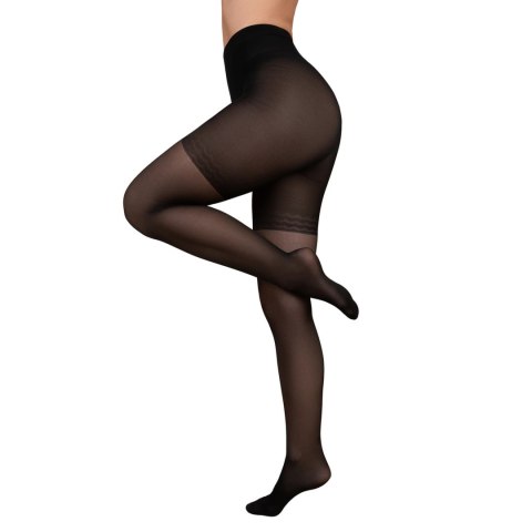 Bye Bra Control Slim 40 rajstopy czarne wyszczuplające S Bye Bra Control Slim 40 rajstopy czarne wyszczuplające S