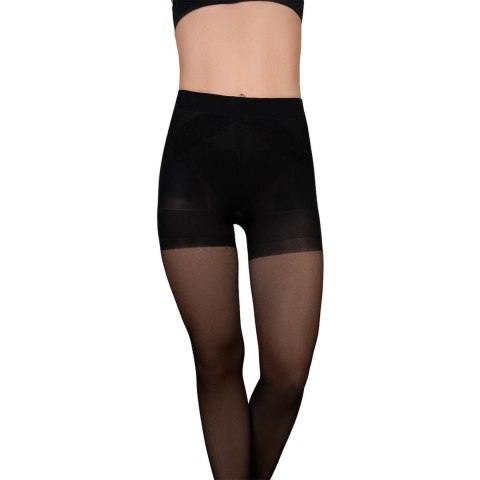Bye Bra Power Up 40 rajstopy modelujące czarne M włoskie Bye Bra Power Up 40 rajstopy modelujące czarne M włoskie