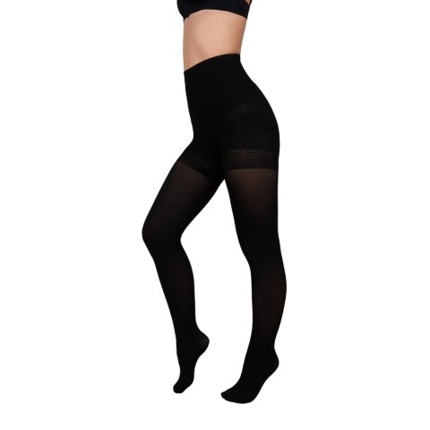 Bye Bra Total Push Up rajstopy czarne S model wyszczuplający