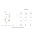 Obsessive Sherila XS/S komplet czarny z gorsetem i stringami