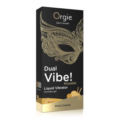 Orgie Dual Vibe Lubrykant Pina Colada 100ml tropikalny aromat Orgie Dual Vibe Lubrykant Pina Colada 100ml tropikalny aromat