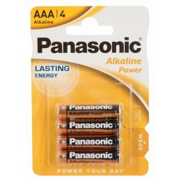 Panasonic Super Alkaline AAA 4 sztuki - długotrwałe baterie LR03