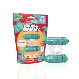 The Screaming O Double Wammy Zielony Pierścień Wibrujący Podwojny SEBS