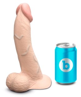 B-Vibe Slipskin Curved 22,3 cm - Model anatomiczny z przyssawką, cielisty