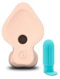 B-Vibe Slipskin Curved 22,3 cm - Model anatomiczny z przyssawką, cielisty