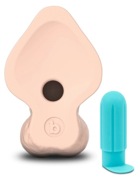 B-Vibe Slipskin Curved 22,3 cm - Model anatomiczny z przyssawką, cielisty B-Vibe Slipskin Curved 22,3 cm - Model anatomiczny z przyssawką, cielisty