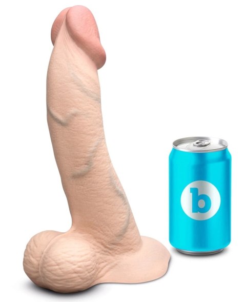 B-Vibe Slipskin Curved 25 cm Silikonowy model z przyssawką cielisty B-Vibe Slipskin Curved 25 cm Silikonowy model z przyssawką cielisty
