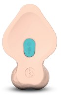 B-Vibe Slipskin Curved 25 cm Silikonowy model z przyssawką cielisty