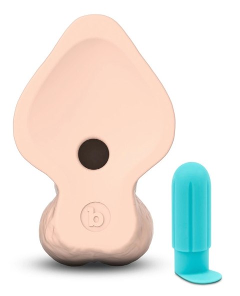 B-Vibe Slipskin Curved 25 cm Silikonowy model z przyssawką cielisty B-Vibe Slipskin Curved 25 cm Silikonowy model z przyssawką cielisty
