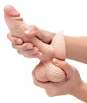 B-Vibe Slipskin Girthy 15,4 cm Model Cielisty z Przyssawką i Podstawą