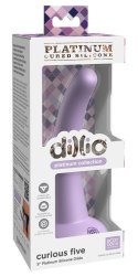 Dillio Platinum Curious Five 14,6 cm silikonowy zakrzywiony fioletowy