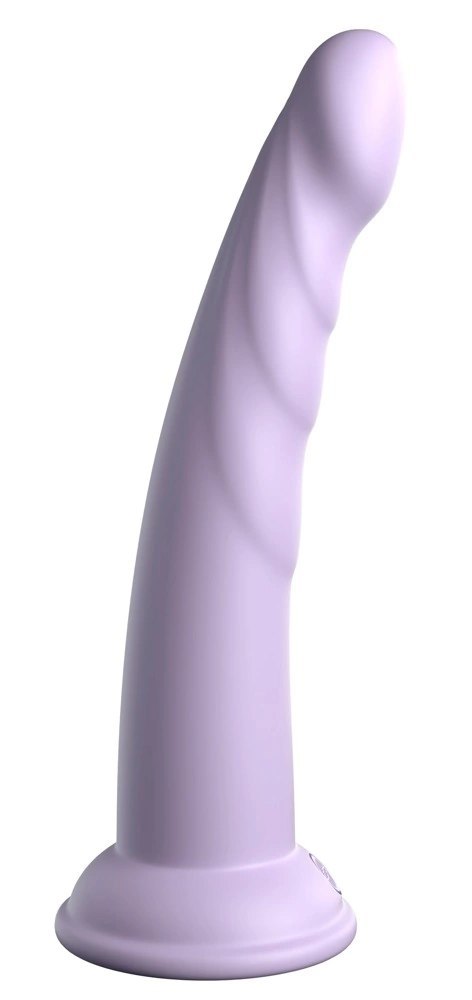 Dillio Platinum Slim Seven 19,7 cm fioletowy - model z rowkami i mocną bazą Dillio Platinum Slim Seven 19,7 cm fioletowy - model z rowkami i mocną bazą