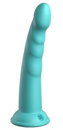Dillio Platinum Slim Seven 19,7 cm turkusowy - model z rowkami, silikon
