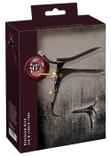 Fetish Collection Speculum z rurką na płyn, stal nierdzewna, czarny 15cm