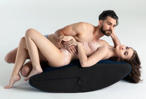 Liberator Scoop Rocker czarno-niebieska poduszka bujana z 4 mankietami Liberator Scoop Rocker czarno-niebieska poduszka bujana z 4 mankietami