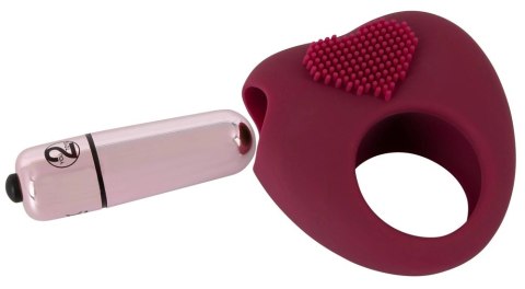 Magic Shiver pierścień elastyczny serce z wypustkami i wibracją 6,5cm Magic Shiver pierścień elastyczny serce z wypustkami i wibracją 6,5cm