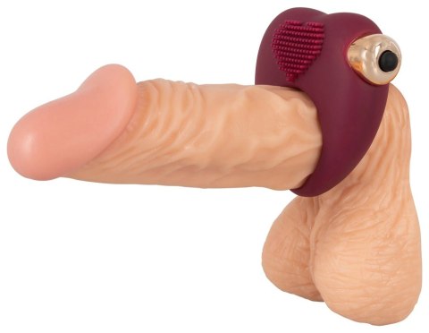 Magic Shiver pierścień elastyczny serce z wypustkami i wibracją 6,5cm Magic Shiver pierścień elastyczny serce z wypustkami i wibracją 6,5cm