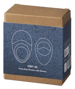 Ohhcean Pierścień wibracyjny z pilotem, silikonowy, ocean blue, 7.5 cm