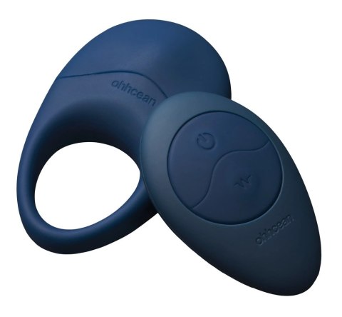 Ohhcean Pierścień wibracyjny z pilotem, silikonowy, ocean blue, 7.5 cm Ohhcean Pierścień wibracyjny z pilotem, silikonowy, ocean blue, 7.5 cm