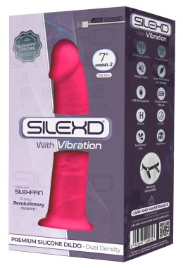 SilexD Model 2 Pink - Wibrator z Przyssawką, 17,5 cm, 10 Trybow