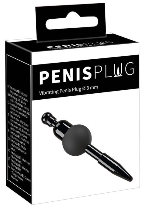 You2Toys Wibrujący plug intymny 8mm silikonowy czarny You2Toys Wibrujący plug intymny 8mm silikonowy czarny