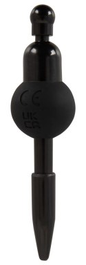 You2Toys Wibrujący plug intymny 8mm silikonowy czarny